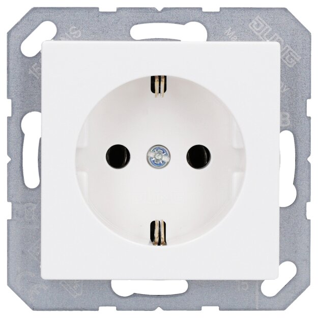 Jung A1520WW SCHUKO&reg; Steckdose Alpinwei&szlig; Serie A