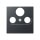 Jung A561BFPLSATANM Abdeckung f. SAT-TV-Steckdose (Thermoplast bruchsicher) Anthrazit Matt Serie A