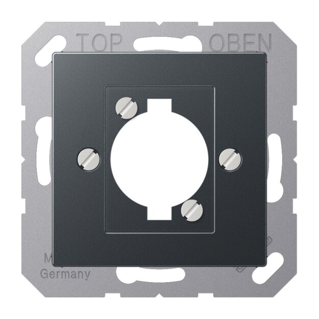 Jung A568BFANM Abdeckung f. XLR-Steckdose (Thermoplast bruchsicher) Anthrazit Matt Serie A