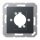 Jung A568BFANM Abdeckung f. XLR-Steckdose (Thermoplast bruchsicher) Anthrazit Matt Serie A