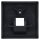 Jung A569-1BFPLUAANM Abdeckung f. IAE/UAE-Anschlussdose (Thermoplast bruchsicher) Anthrazit Matt Serie A