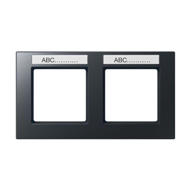 Jung AC5820BFNAANM Rahmen 2fach NA (Thermoplast bruchsicher) Anthrazit Matt Serie A