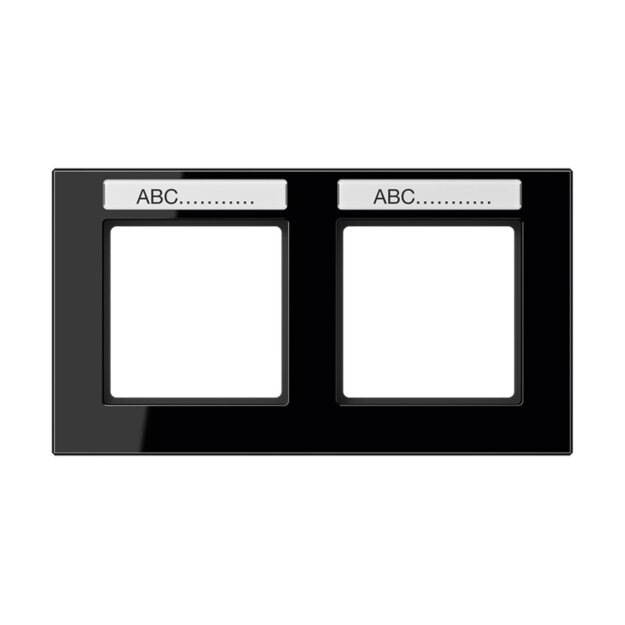 Jung AC5820BFNASW Rahmen 2fach NA (Thermoplast bruchsicher) Schwarz Serie A