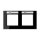 Jung AC5820BFNASW Rahmen 2fach NA (Thermoplast bruchsicher) Schwarz Serie A