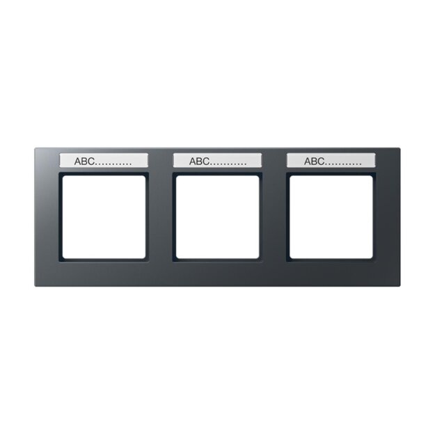 Jung AC5830BFNAANM Rahmen 3fach NA (Thermoplast bruchsicher) Anthrazit Matt Serie A