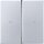 Jung AL2995PP Wippe f Jalousie-Schalter/-Taster geprae (lackiertes Aluminium) Aluminium Serie LS