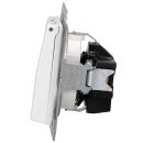 Jung AS1520BFKLWW SCHUKO Steckdose m.Klappdeckel (Thermoplast bruchsicher) Alpinweiß Serie AS