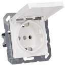 Jung AS1520BFKLWW SCHUKO Steckdose m.Klappdeckel (Thermoplast bruchsicher) Alpinweiß Serie AS