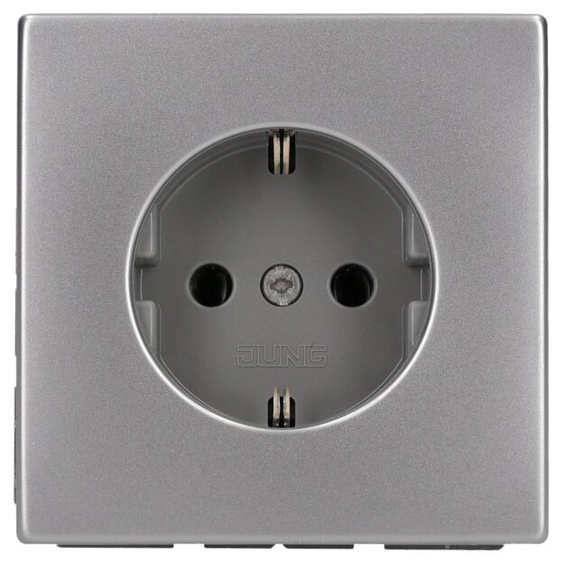 10x JUNG ES1520 SCHUKO Steckdose Edelstahl Serie LS - Elegante Design-Steckdosen Set