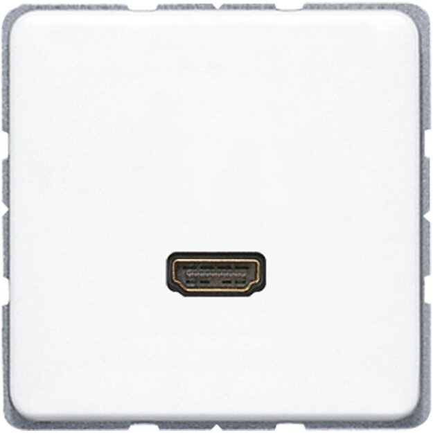 Jung MACD1112WW Multimediaanschlusssystem (Thermoplast bruchsicher) Alpinweiß Serie CD