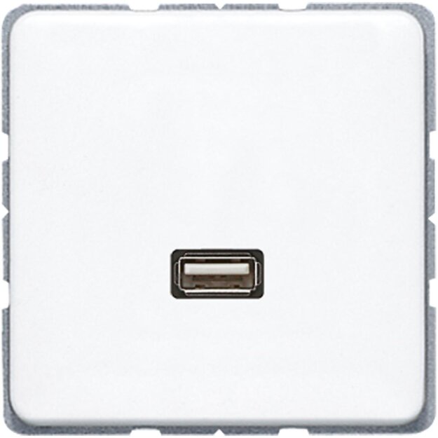 Jung MACD1122WW Multimediaanschlusssystem (Thermoplast bruchsicher) Alpinweiß Serie CD