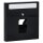 Jung LS969-1NAUASW Abdeckung f. IAE/UAE-Anschlussdose Schwarz Serie LS