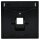 Jung LS969-1NAUASW Abdeckung f. IAE/UAE-Anschlussdose Schwarz Serie LS