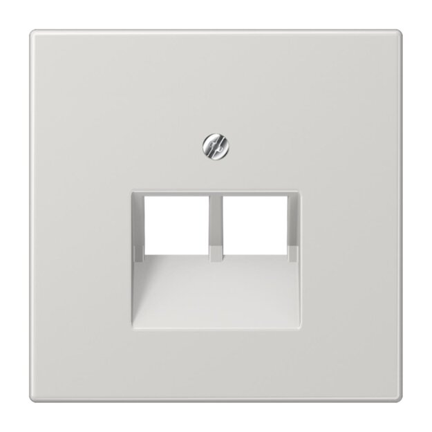 Jung LS969-2UALG Abdeckung f. IAE/UAE-Anschlussdose Lichtgrau Serie LS