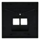 Jung LS969-2UASW Abdeckung f. IAE/UAE-Anschlussdose Schwarz Serie LS