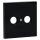 Jung LS990TVSW Abdeckung f. Antennen-Steckdose Schwarz Serie LS