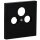Jung LS990SATSW Abdeckung f. SAT-TV-Steckdose Schwarz Serie LS