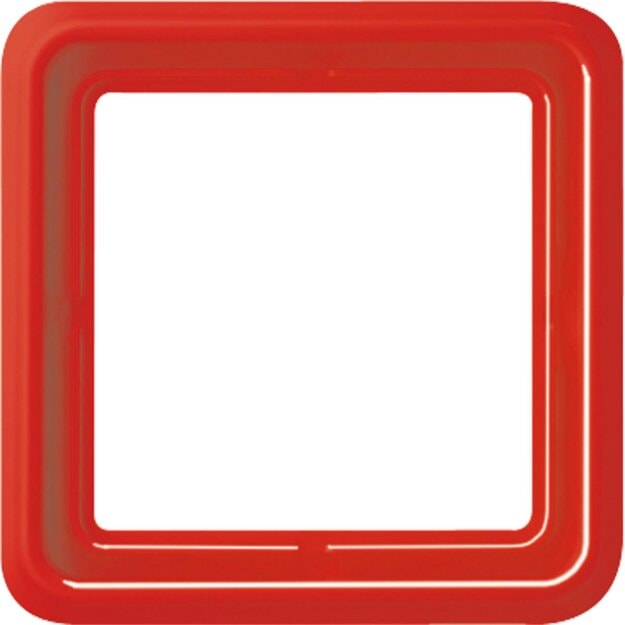 Jung CD581GLRT Rahmen 1fach (Thermoplast bruchsicher) Rot Serie CD
