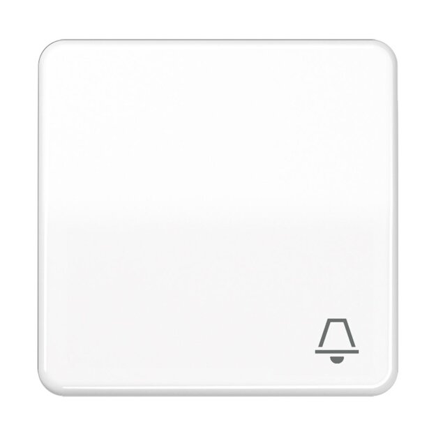 Jung CD590BFKWW Wippe m. Symbol "Klingel" (Thermoplast bruchsicher) Alpinweiß Serie CD