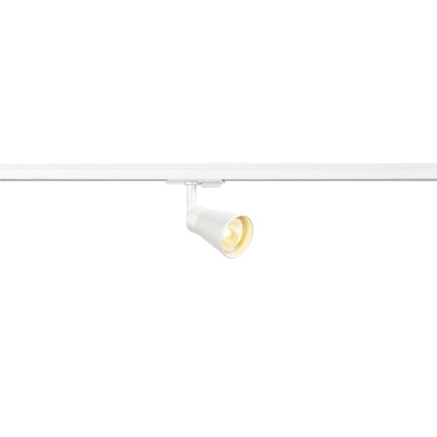 SLV 144201 Avo Spot 1-Phasen Adapter, Weiß, 1 GU10, max. 50W 13,5x8 cm