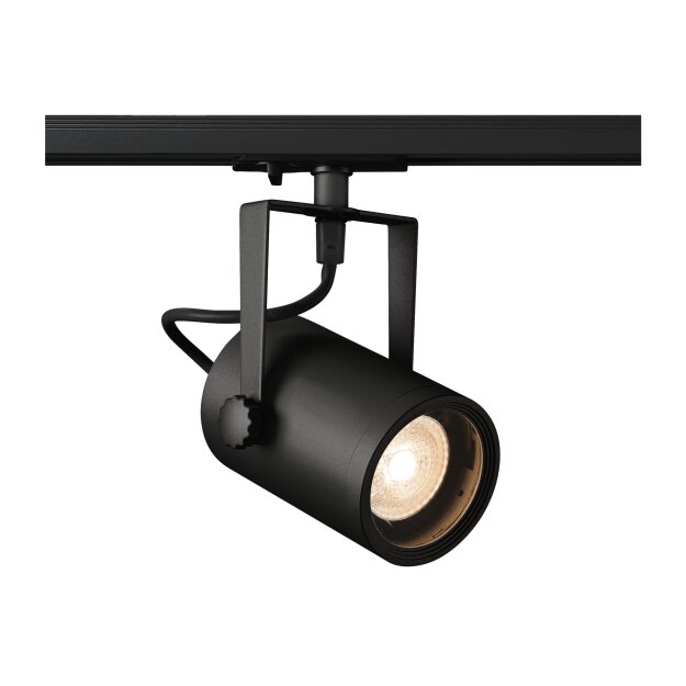 SLV 1001861 Euro Spot Track Spot, Schwarz, QPAR51 25W, 1-Phasen Adapter 12,5x16 cm