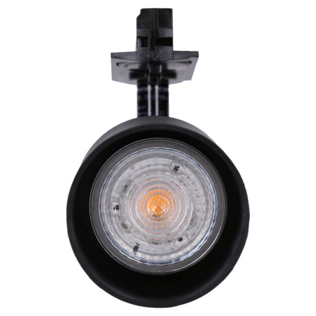 SLV 1001868 Puri Track Spot, QPAR51 Glas, Schwarz 50W, 1-Phasen Adapter 15x10 cm