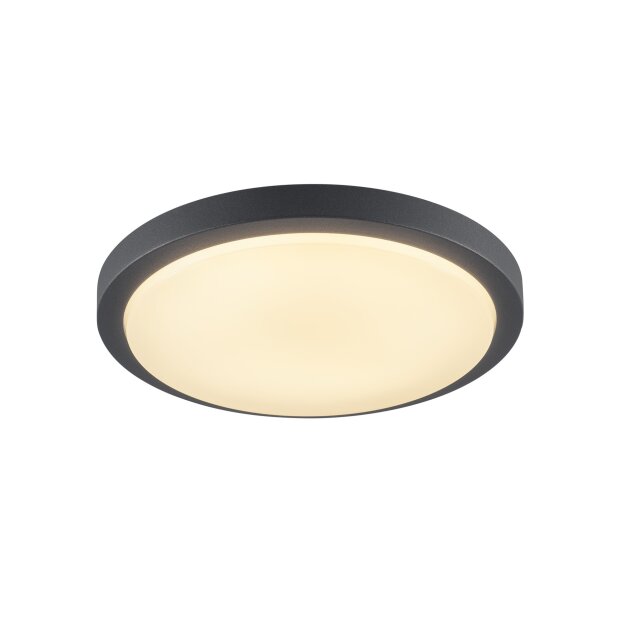 SLV 229975 Ainos, Deckenleuchte, LED, 3000K, rund, Anthrazit, m. Sensor 6,5 cm