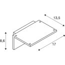SLV 1001970 LED Sensor WL, LED Outdoor Wandaufbauleuchte, IP44, Weiß, 3000K 17x8,6x13,5 cm