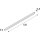 SLV 1002240 Arlina 130 Wandaufbauleuchte, Alu 128x6,8x6 cm