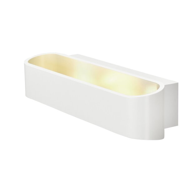 SLV 1000634 Asso 300 LED Wandleuchte, Weiß, 2000K-3000K Dim to Warm 30x7x9,5 cm