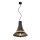 SLV 1001266 Bato 35 PD, Indoor Pendelleuchte, Schwarz/Messing, E27, max. 60W 35 cm