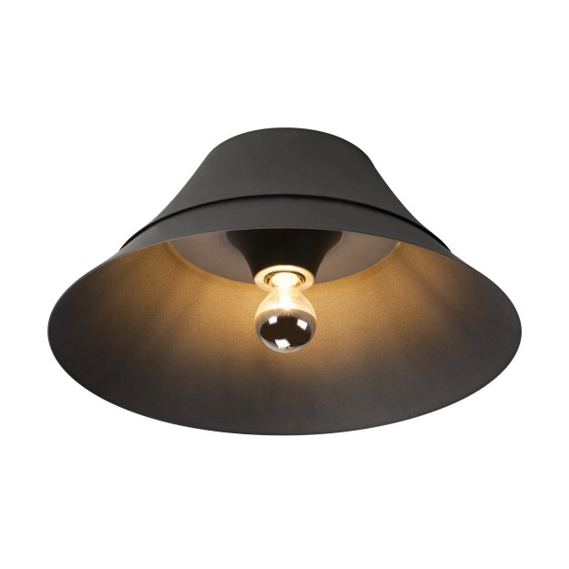 SLV 1000443 Bato 45 CW, Indoor Deckenaufbauleuchte, Schwarz, E27, max. 60W 19 cm