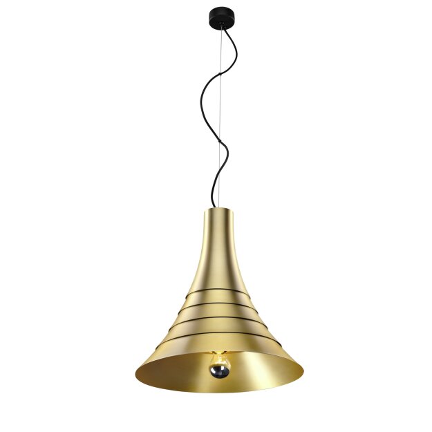 SLV 1000438 Bato 45 PD, Indoor Pendelleuchte, Messing, E27, max. 60W 46,3 cm