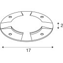 SLV 1001255 Big Plot Abdeckung, 4 Auslässe, Edelstahl 316 2 cm
