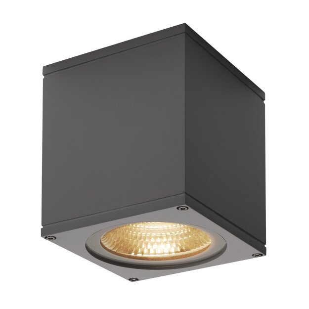 SLV 234535 Big Theo Ceiling, Outdoor Deckenleuchte, LED, 3000K, Anthrazit 13x13x15 cm