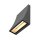SLV 1000342 Delwa Wide LED Outdoor Wandleuchte, 3000K, 100°, Anthrazit, IP44 14x18x6 cm