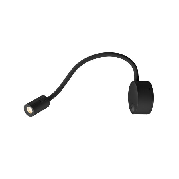 SLV 1002431 Dio Flex Plate LED, Indoor Wandaufbauleuchte, Schwarz, 3000K 49,8x cm