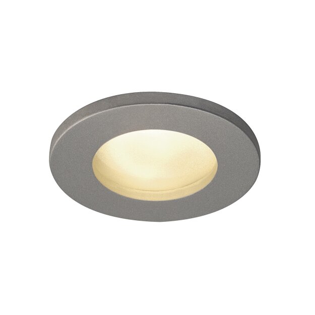 SLV 1001167 Dolix Out QPAR51, rund, Silbergrau 11 cm
