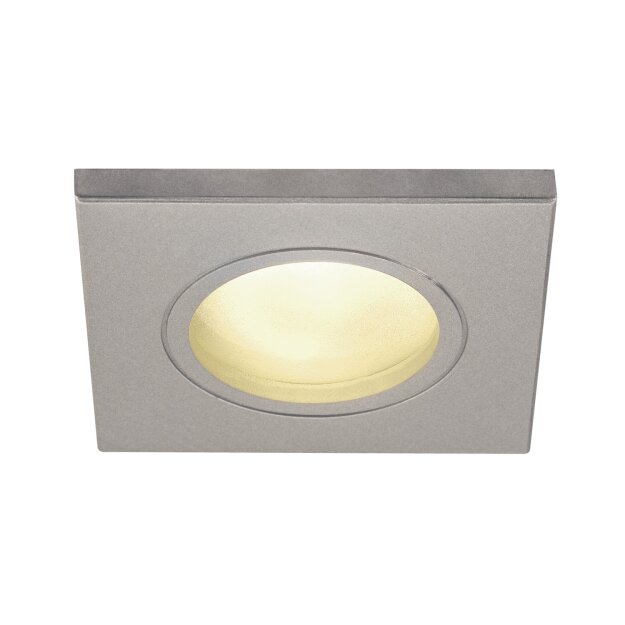 SLV 1001171 Dolix Out QPAR51, eckig, Silbergrau 8,8x8,8x11 cm