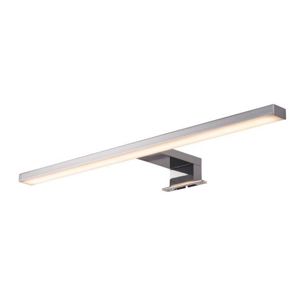 SLV 1000780 Dorisa LED Spiegelleuchte, lang, Chrom, 4000K, IP44 50x12x4 cm