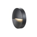 SLV 1002868 Down&er Out Round WL Outdoor LED Wandeinbauleuchte Anthrazit 3000K 4,4 cm