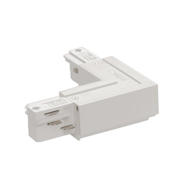 SLV 1001520 Eutrac L-Verbinder Erde aussen, Verkehrsweiß 15x15x3,2 cm