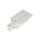 SLV 1001533 Eutrac Einspeiser für 3-Phasen Einbauschiene, Verkehrsweiß, Erde links 12,2x6x3,4 cm