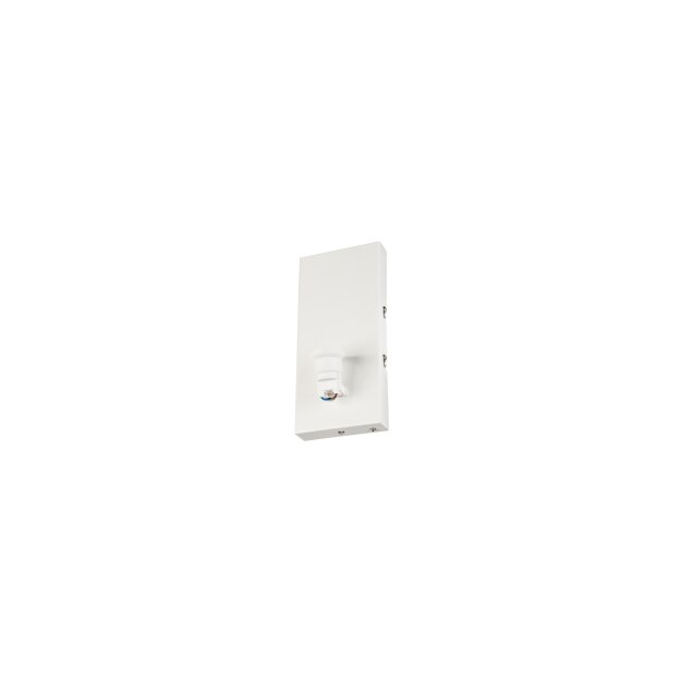 SLV 1001272 Fenda Basis, WL, Indoor Wandaufbauleuchte, E27, max. 40W, Weiß 10x22x6,8 cm
