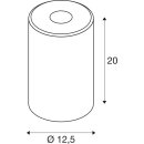 SLV 1000773 Fenda, Glasleuchtenschirm, Rauchglas 20 cm