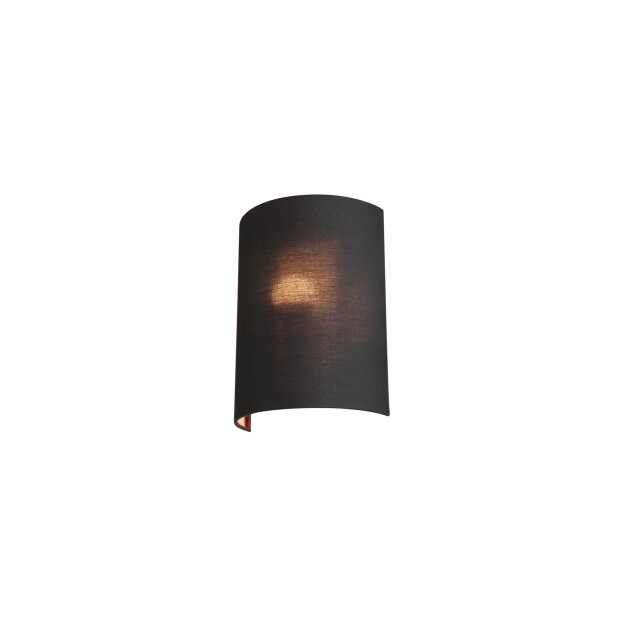 SLV 1001274 Fenda Halbschirm, Schwarz/Kupfer 23x30,5x11,5 cm