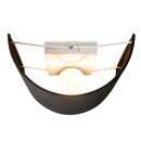 SLV 1001274 Fenda Halbschirm, Schwarz/Kupfer 23x30,5x11,5 cm