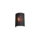 SLV 1001274 Fenda Halbschirm, Schwarz/Kupfer 23x30,5x11,5 cm