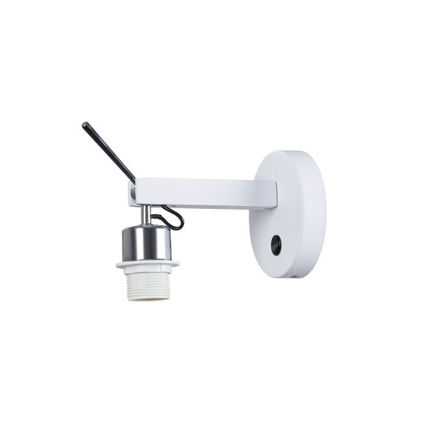 SLV 1003035 Fenda E27 Indoor Wandaufbauleuchte Weiß ohne Schirm 21,5 cm