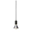 SLV 132690 Fitu, Pendelleuchte, A60, rund, Schwarz, 5m Kabel m. offenem Kabelende, max. 60W 9,1 cm